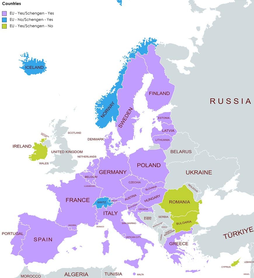 Visa-Free Countries 2026 France and the Schengen ease