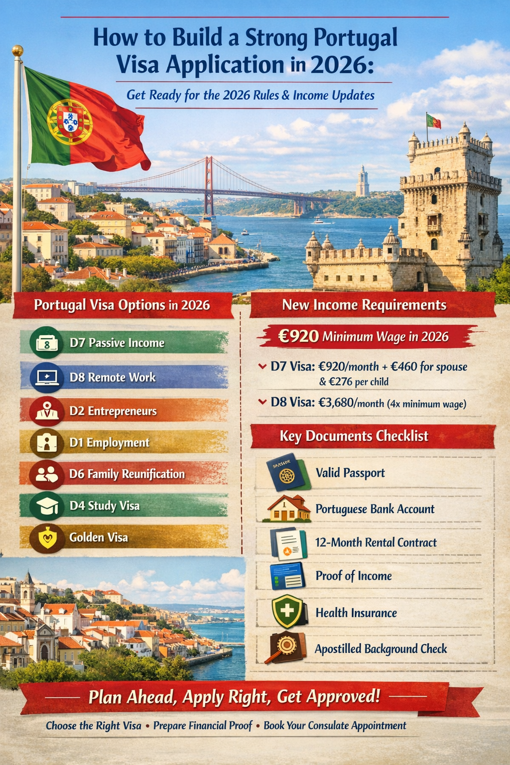 Portugal D8 Visa Application Checklist